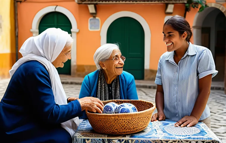 디자인 사고와 사회 혁신의 연관성 - **Prompt 1: Empathy in a Portuguese Community**
"A vibrant, wide-angle shot of a diverse, multid...
