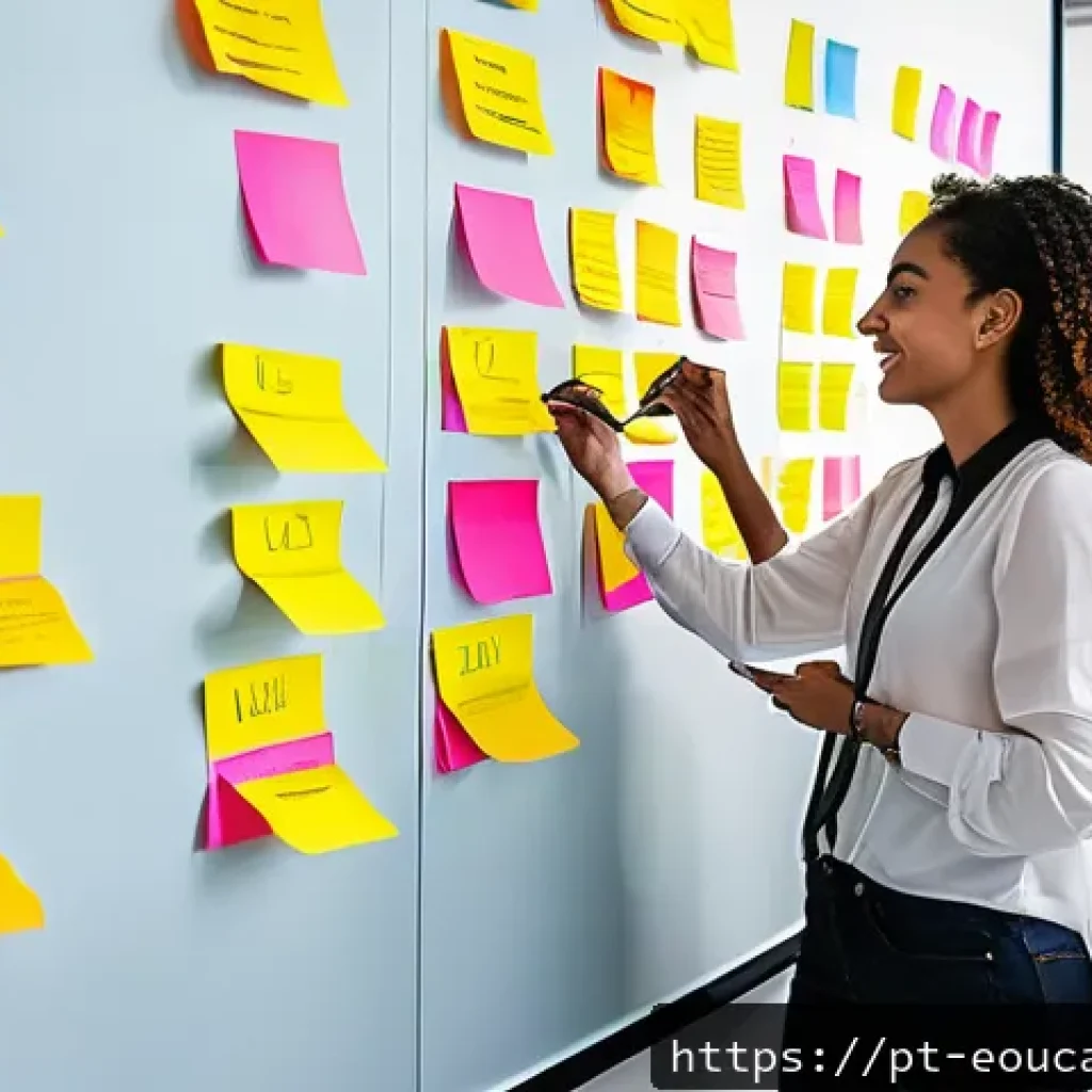 디자인 사고와 Agile 방법론 통합 - A diverse multidisciplinary team engaged in a collaborative agile workspace in São Paulo, Brazil, fe...